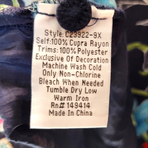 Johnny Was Plus Size Tunic 2X - Picture 6 of 6